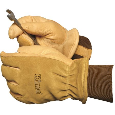 KINCO Kinco Insulated Pigskin Gloves with Knit Wrist 94HK MEDIUM